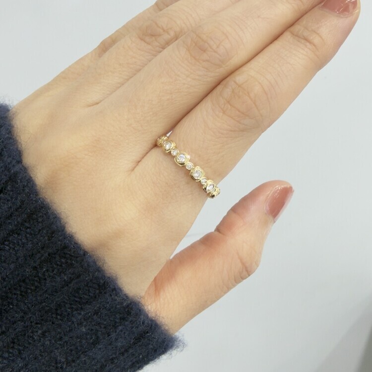 18K黃金全混身鑽石戒指