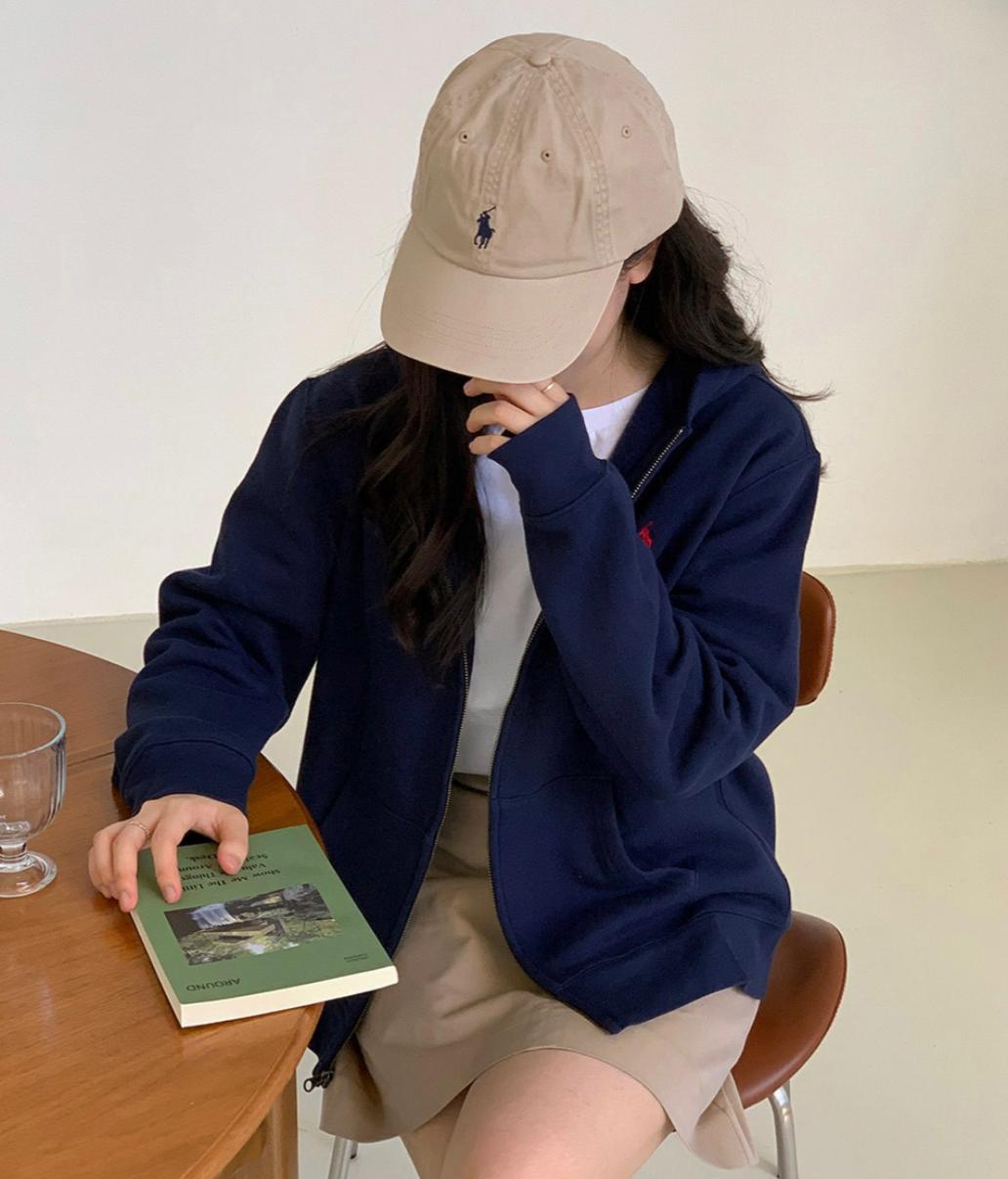 Ralph Lauren Polo Kids Full-Zip Hoodie(Navy)