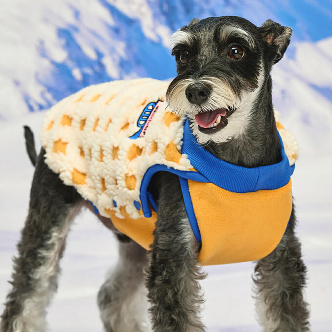 munikund- Trum Fleece Fleece 開釦保暖背心(橙橘黃)