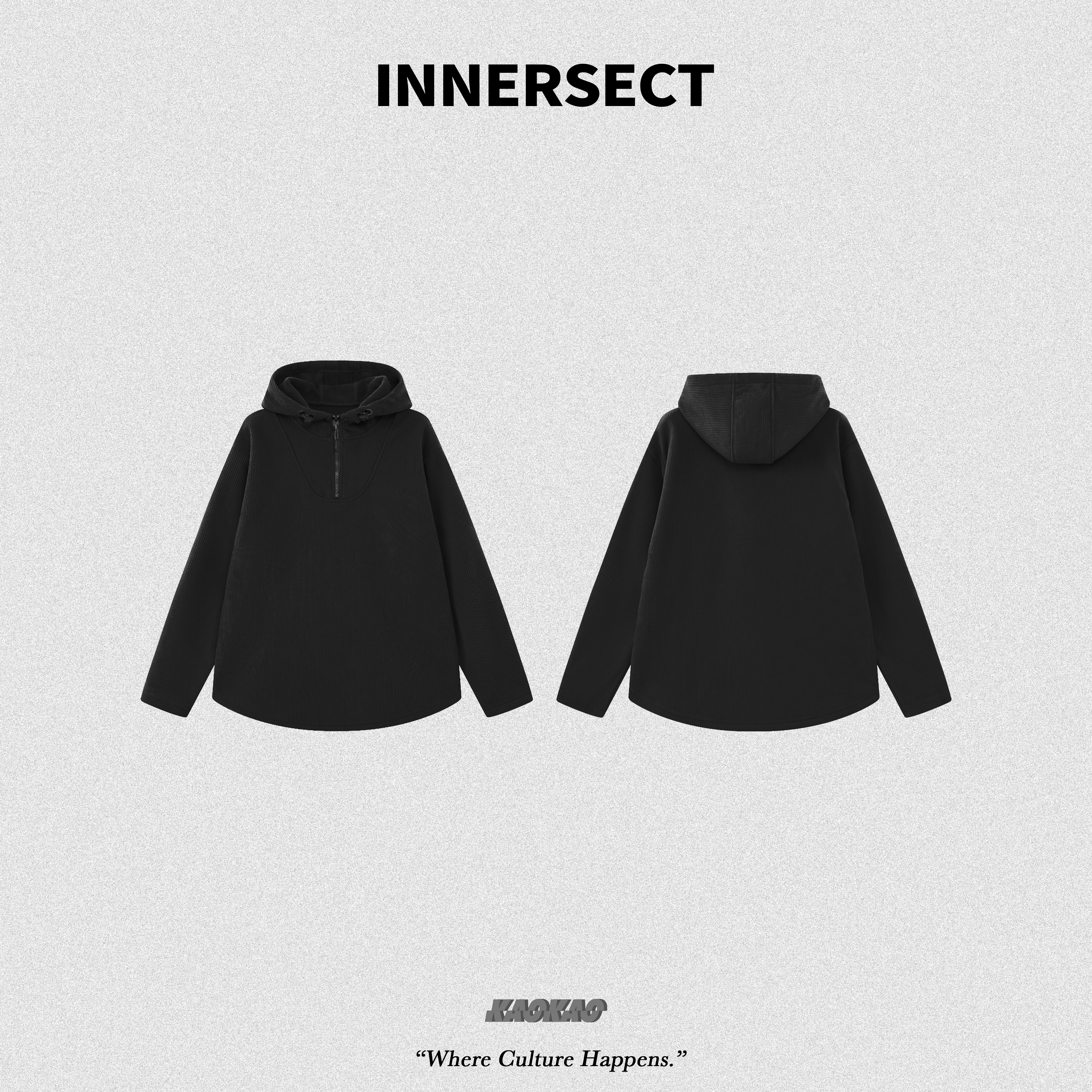 預購1/30抵台 INNERSECT 三生萬物 美式休閒 半拉鍊 長袖 男女同款【INN24FWTHD410】