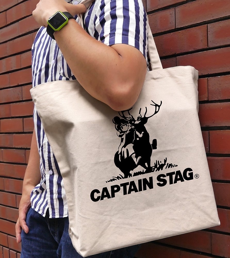 Cospa 011926 『ゆるキャン△』×キャプテンスタッグ ラージトート [『ゆるキャン△』× キャプテンスタッグ]