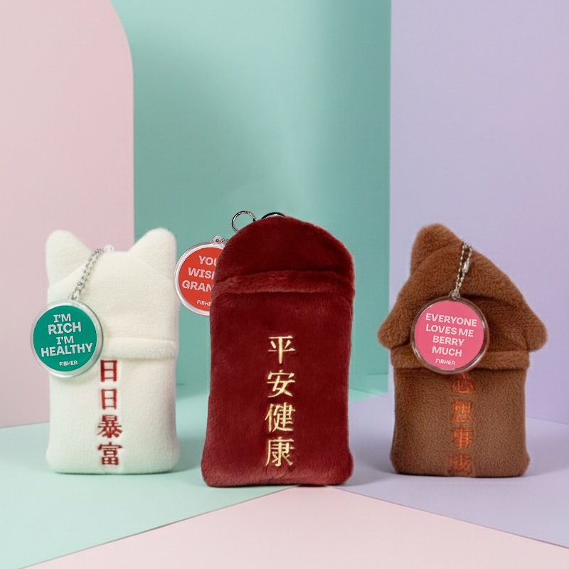 Hustler’s Money Club 絨毛卡套附扣環、吊飾