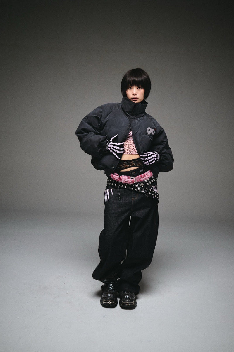 2025AW 9090 90 Logo Rich Puffer Jacket 保暖 羽絨 外套 現貨 NN1549