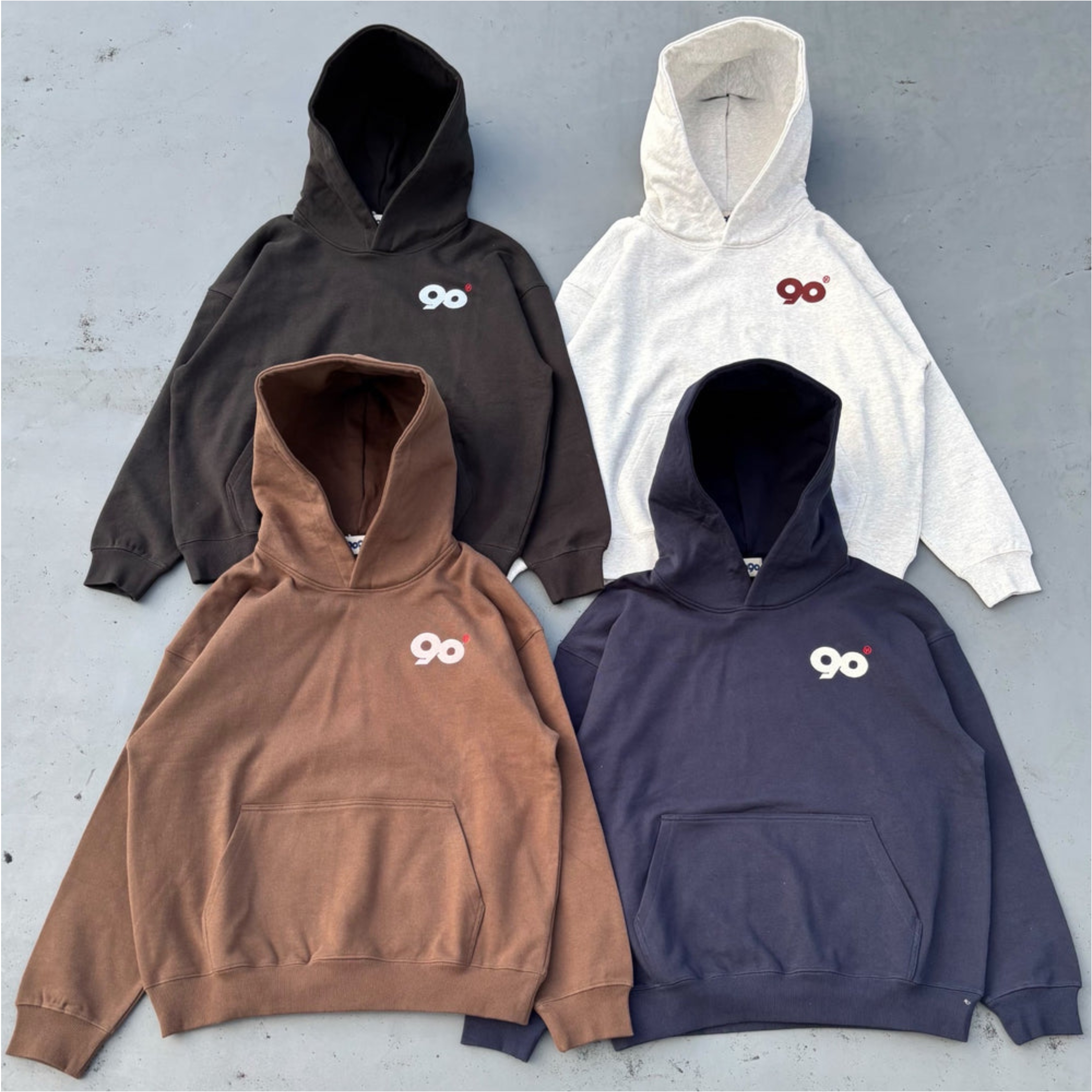 2025AW 9090 90 Logo Original Hoodie 長袖 帽T 現貨 NN2166