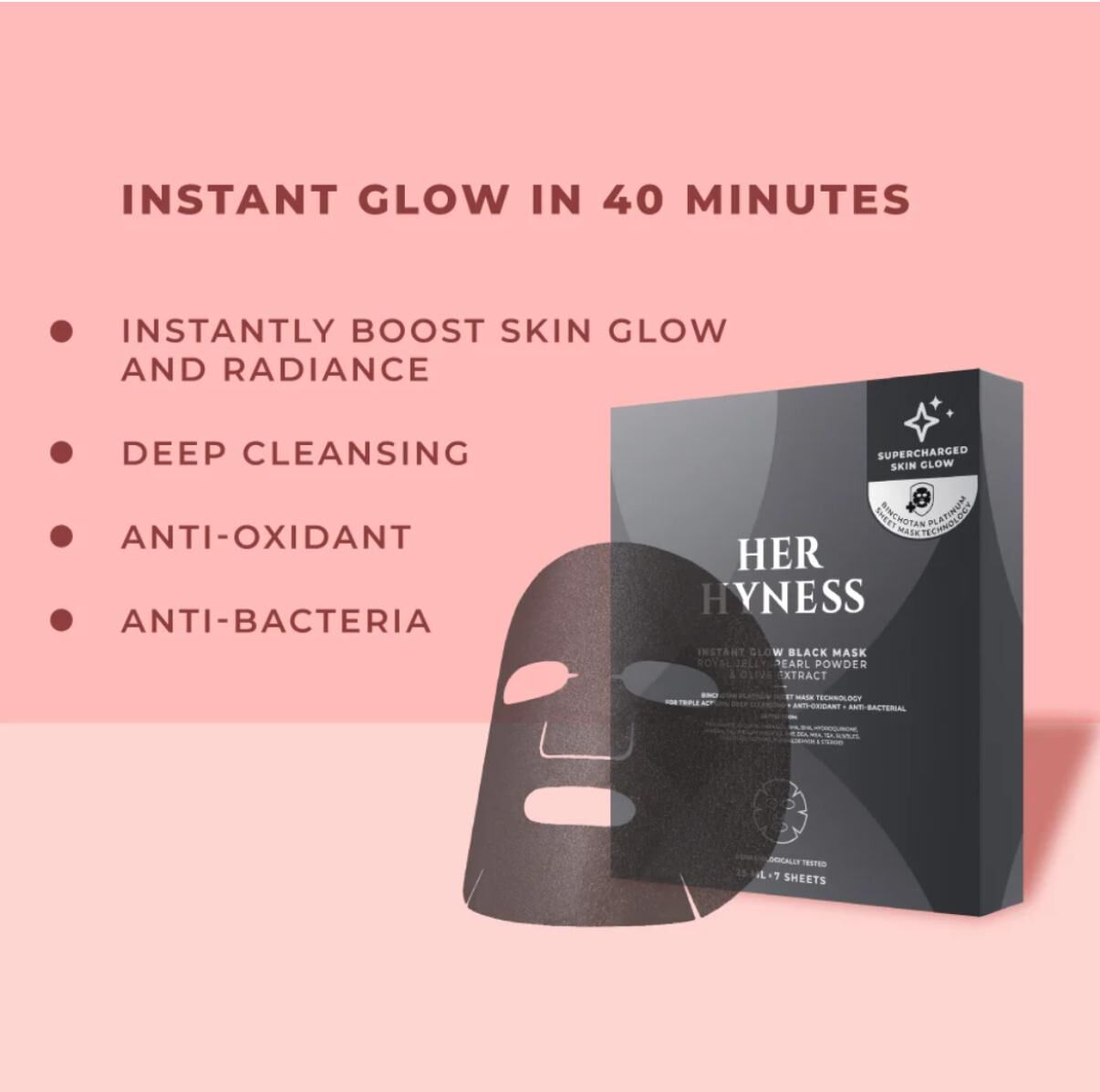 泰國熱賣HER HYNESS黑金面膜系列