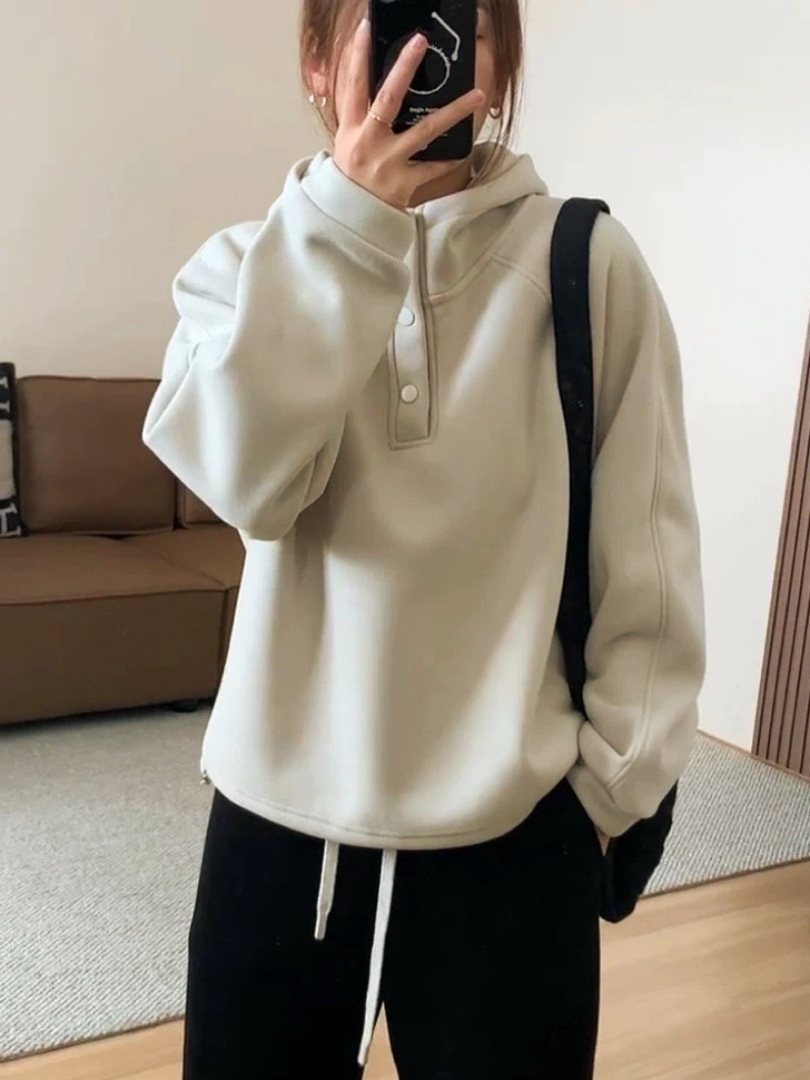 柔軟不厚重・一穿就有精神的內抓絨連帽大學T ⚡闆娘推薦 搶手貨⚡