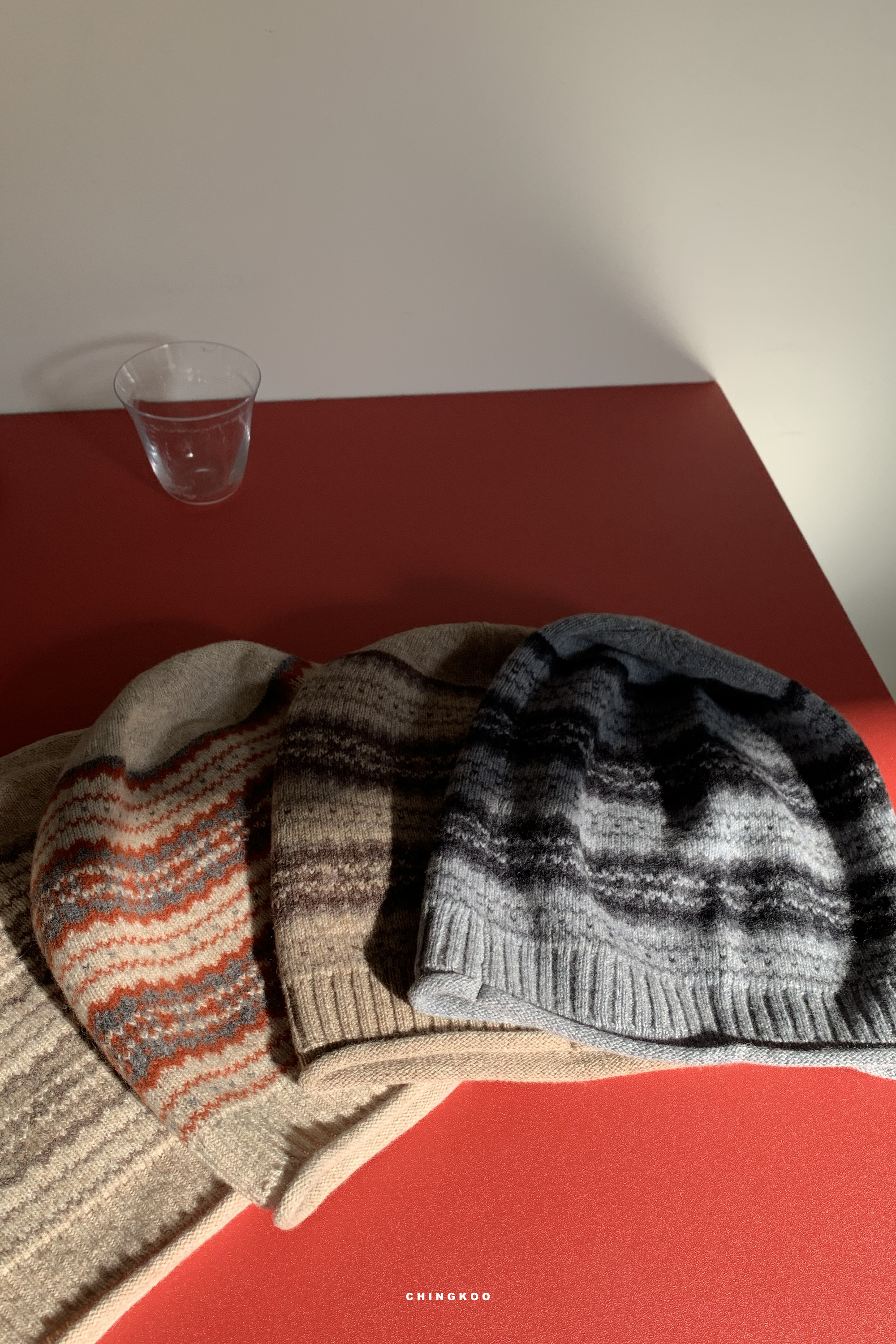 New Year｜大地色系圖騰堆堆帽 4色