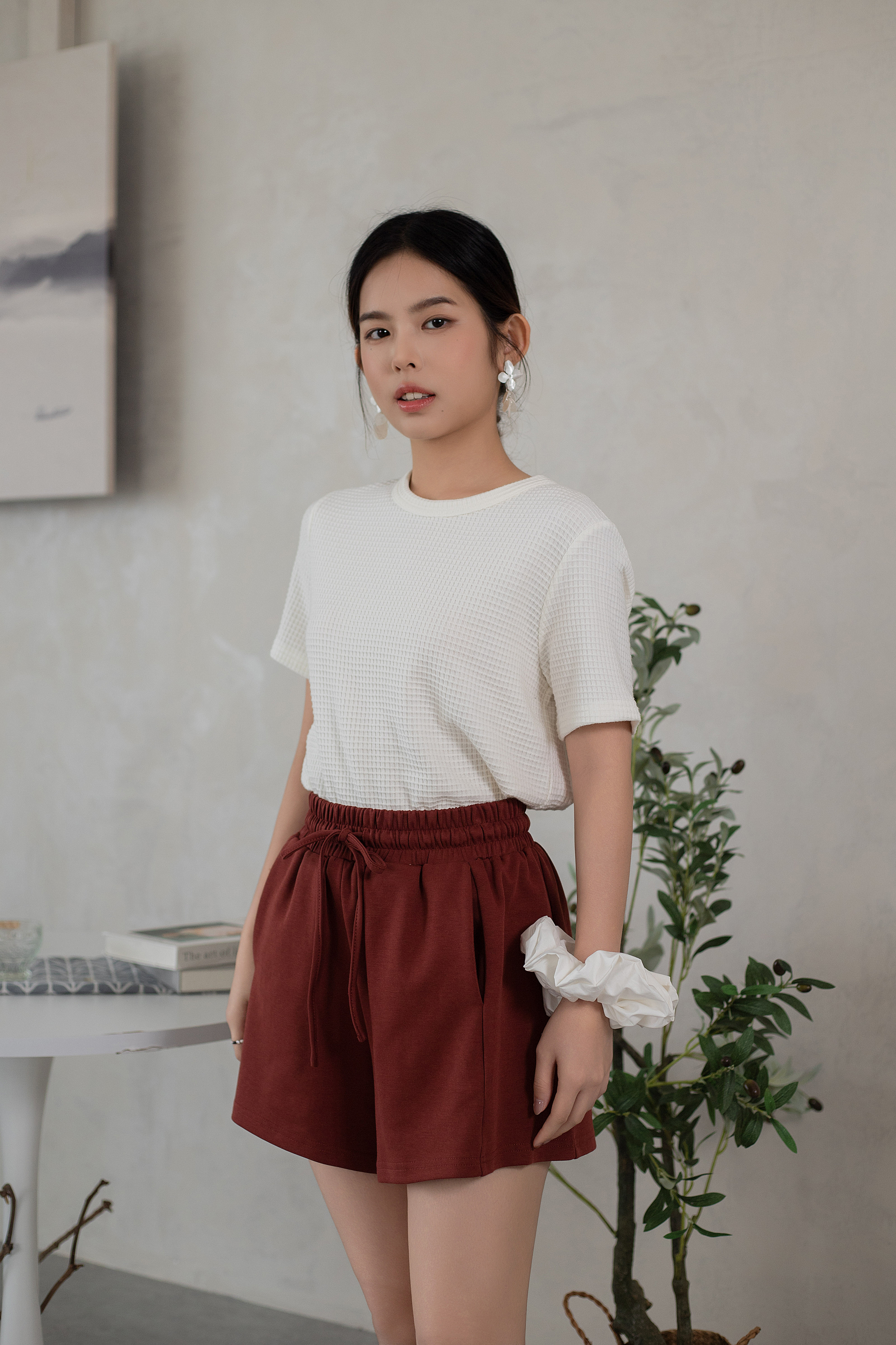 Yumo Relaxed Short Redwood -2614PSRED