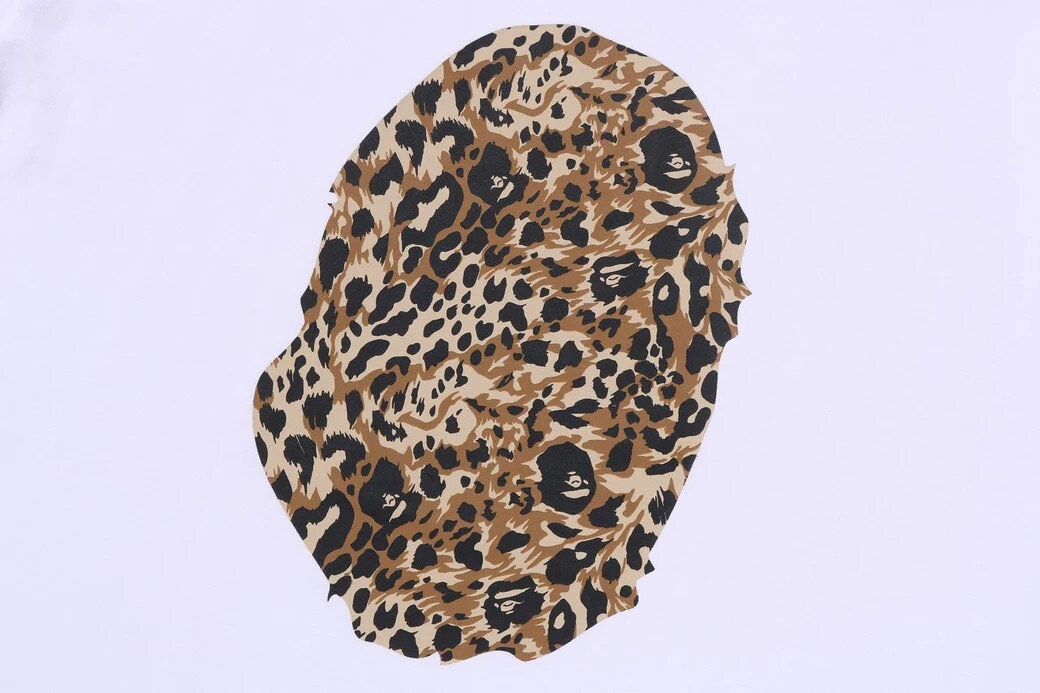 WILD LEOPARD PATTERN APE HEAD RELAXED FIT TEE