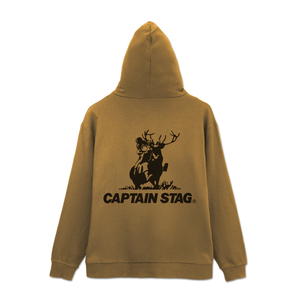 Cospa 011926 『ゆるキャン△』×キャプテンスタッグ ジップパーカー [『ゆるキャン△』× キャプテンスタッグ] COYOTE