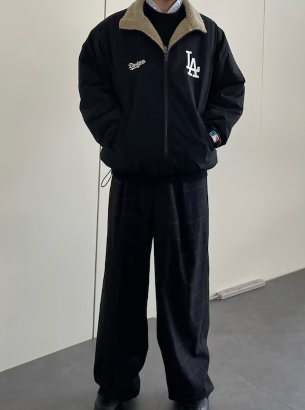 預訂 | MLB 2-Way Reversible Drawstring Blouson with Embroidered Patches 雙面著用