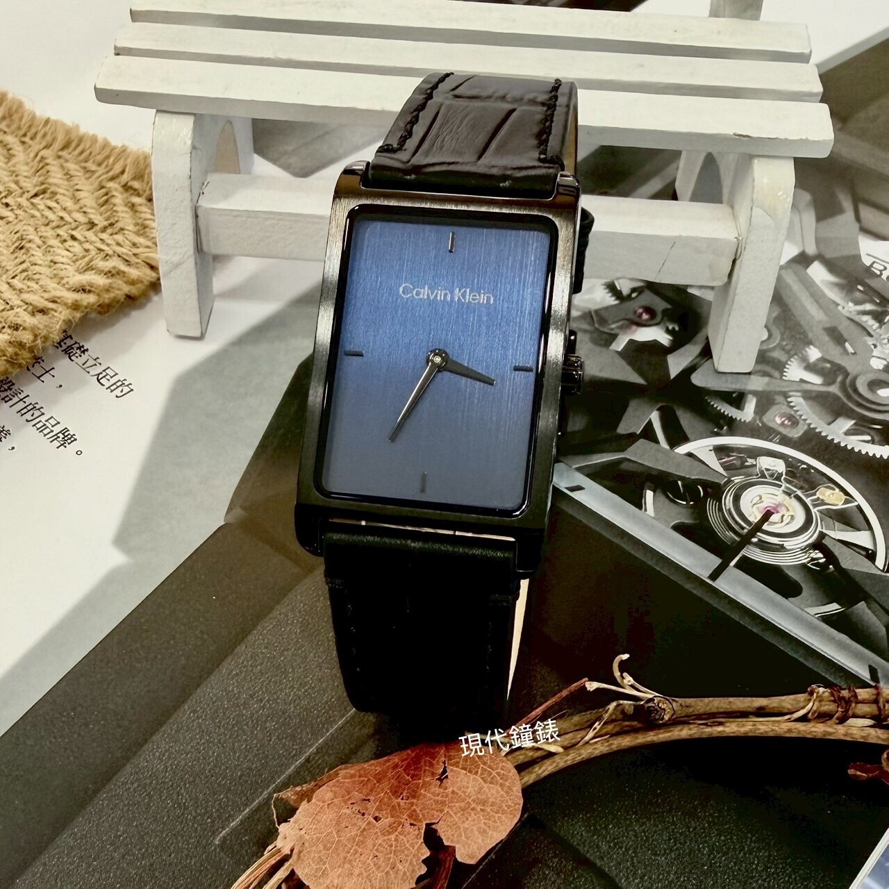 【CALVIN KLEIN】極簡美學方形中性錶CK25200531 24mm 現代鐘錶