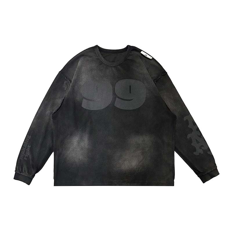 MTA Black99 Waffle L/S Tee 華夫格 長袖 黑色 M25AWLS01-BK [台灣現貨]
