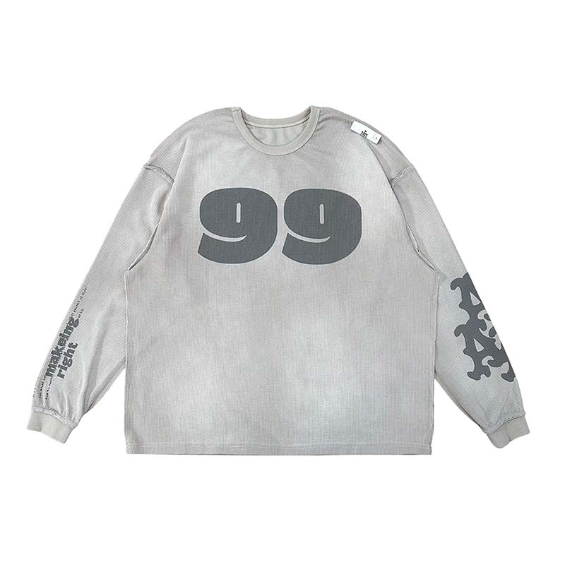 MTA Gray99 Waffle L/S Tee 華夫格 長袖 灰色 M25AWLS01-GY [台灣現貨]