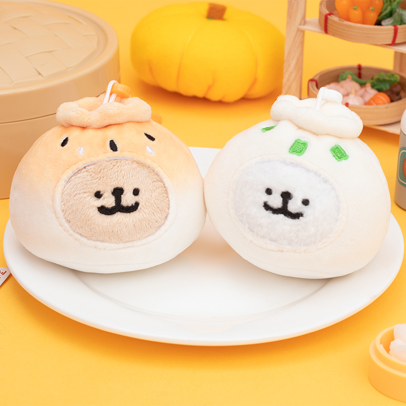 線條小狗絨毛吊飾 (包子款) [共2款可選擇]