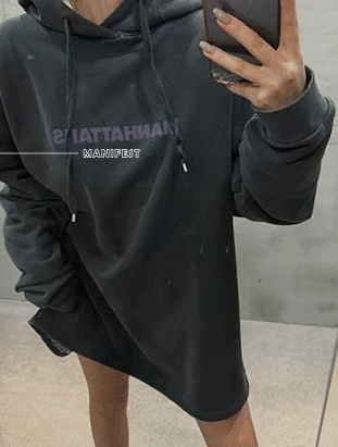 ᴴᴼᵀ ▸▸店長推薦◃◃ 秋冬新款/秋冬新款/連帽洋裝衛衣 MANIFEST正韓🇰🇷