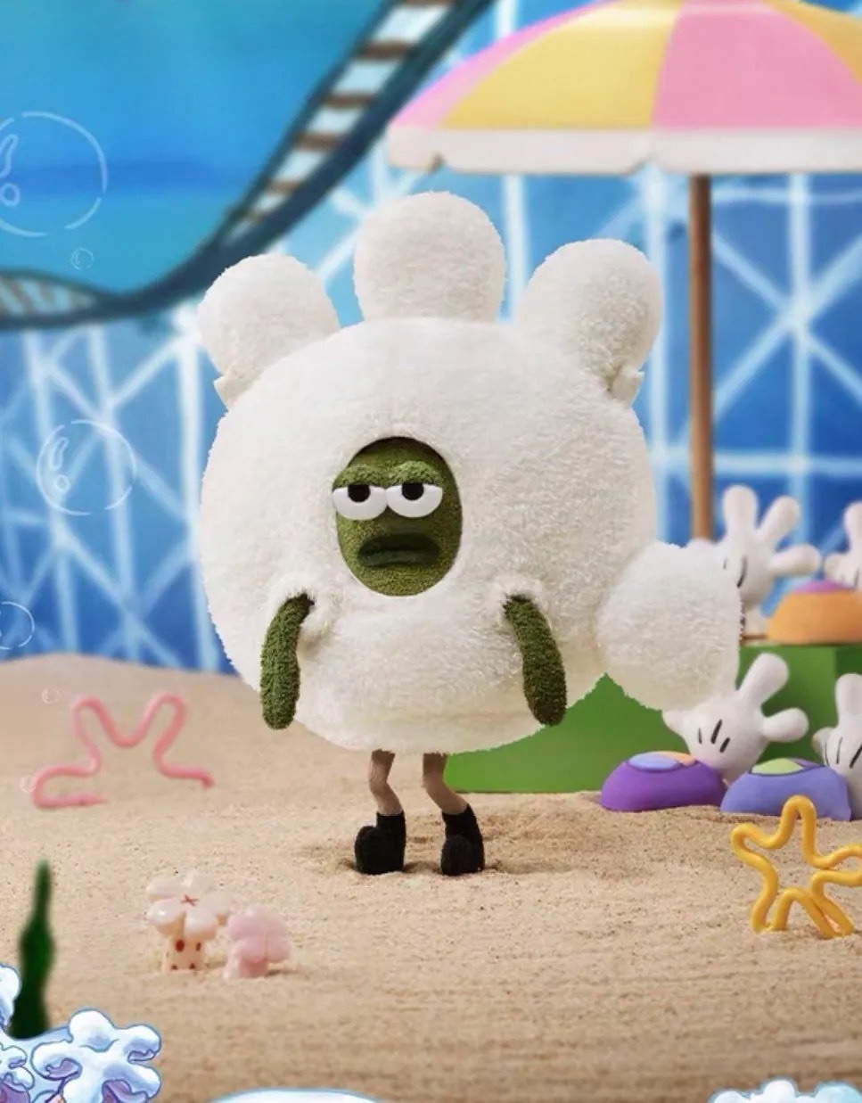 <預購>比奇堡系列手套魚絨毛包