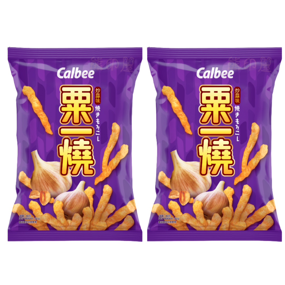 卡樂B粟一燒 炒蒜味 80G X 2 (紫)