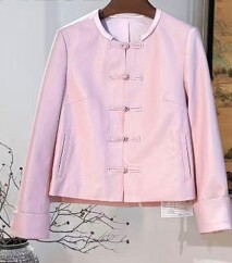 0109An25-春節靚衫-中式外套 (粉紅)（A25）