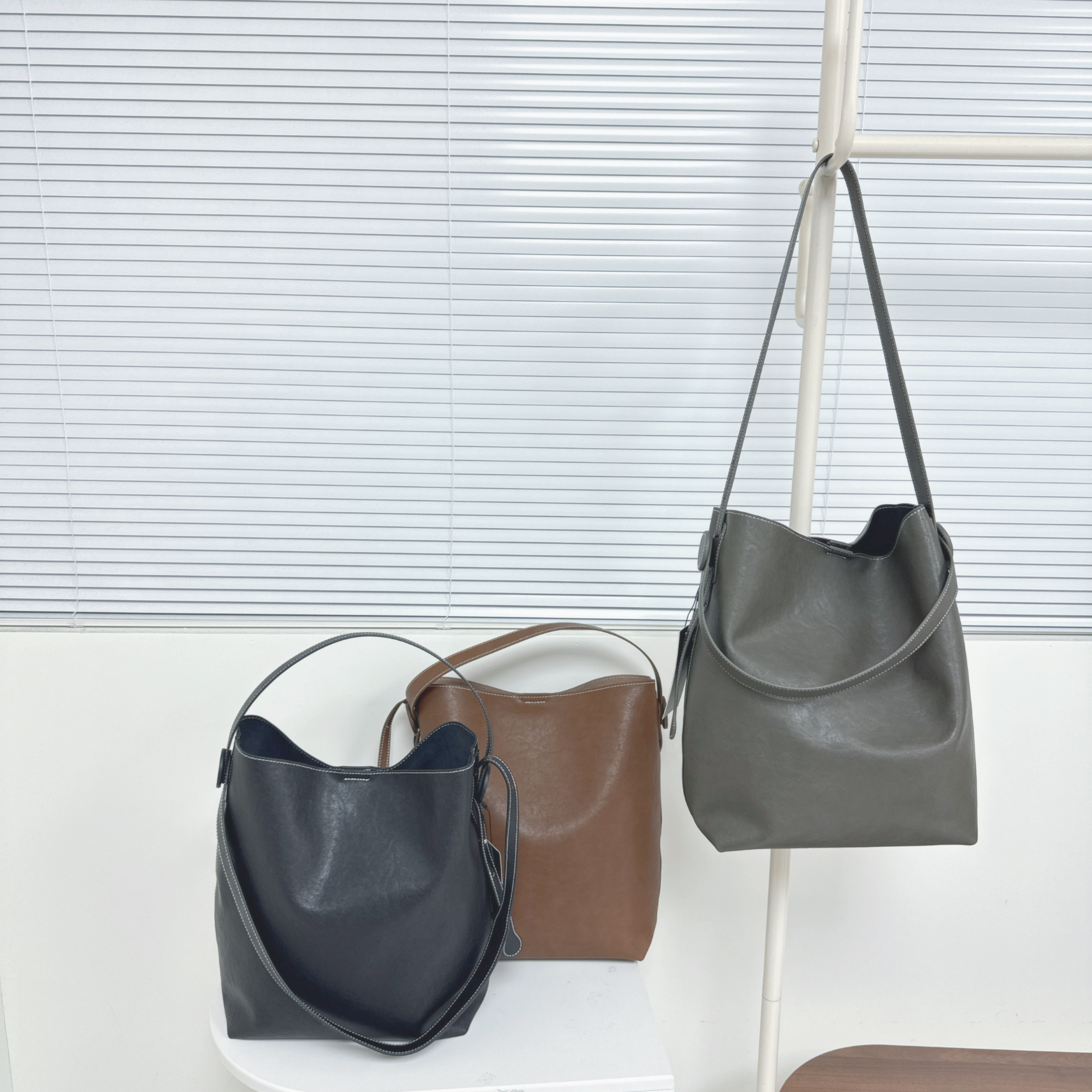 【Hoi2推介】真皮牛皮水桶手袋