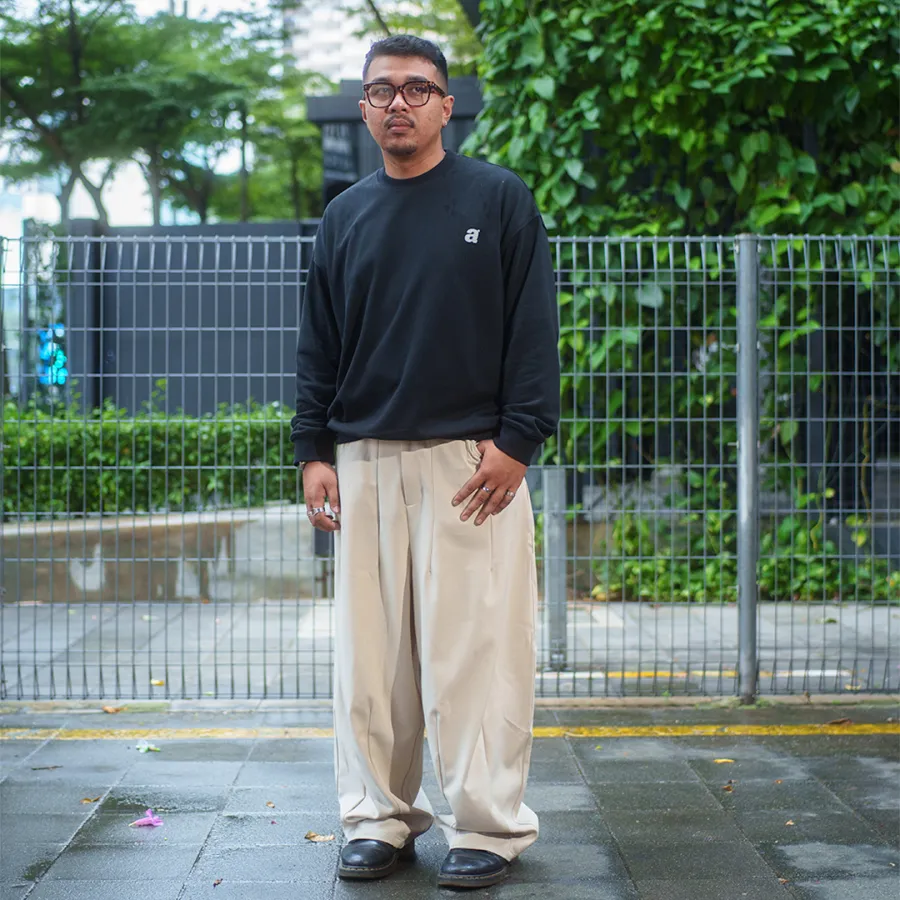 A.A Drop Point Crewneck 座標印花圓領衛衣