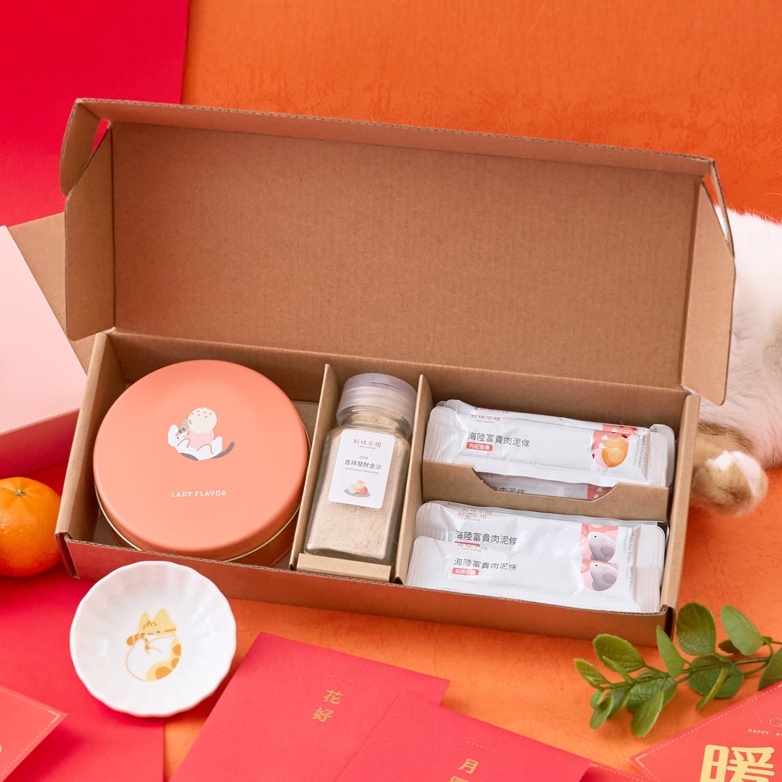 (限量發售中) 好味小姐 - 2026花好月圓貓糖盒組