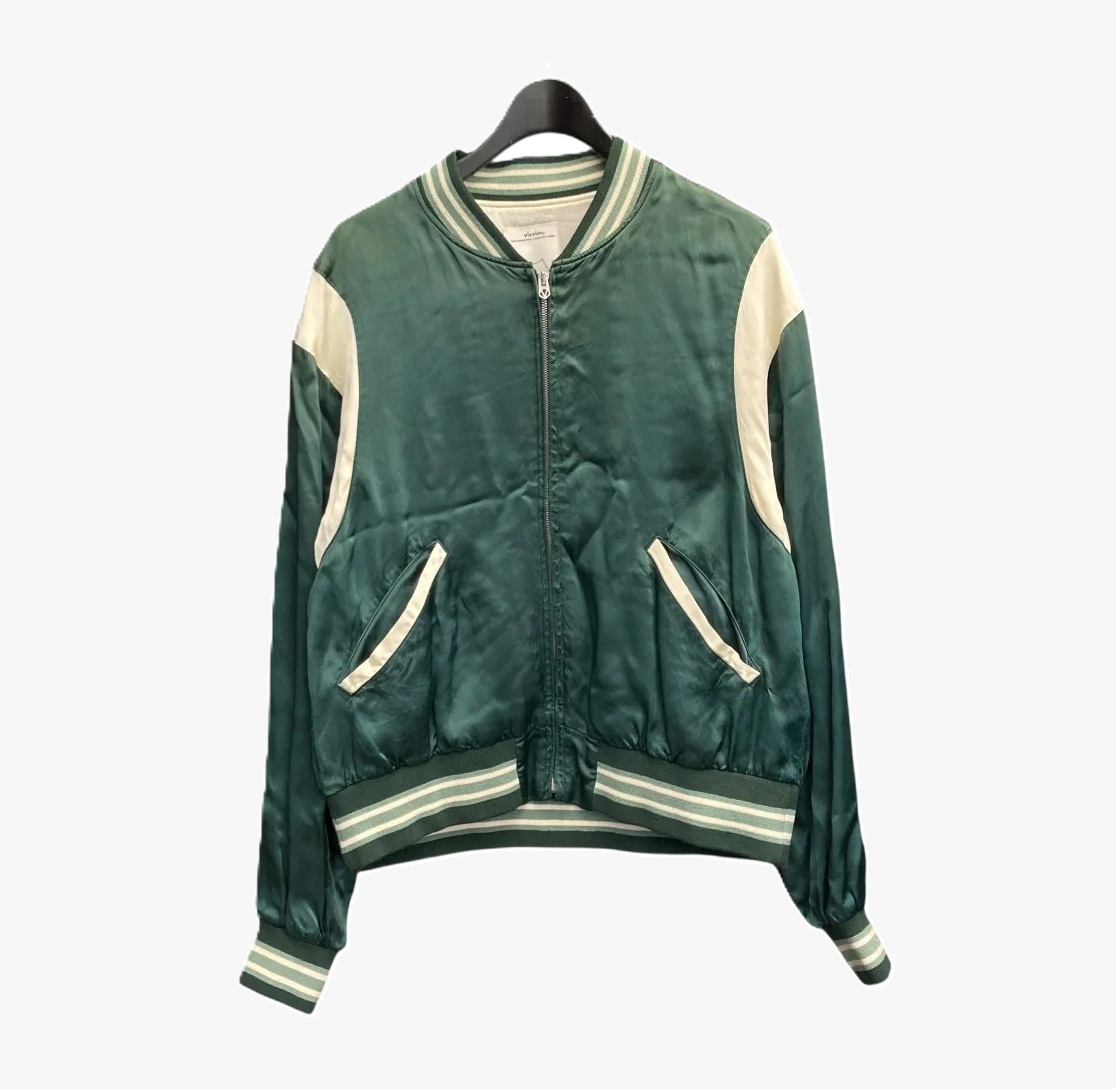 VISVIM DOUGLAS STADIUM JACKET (( USED A )) 中古美品 - GREEN SIZE 3 PRE ORDER ITEM (預訂中)