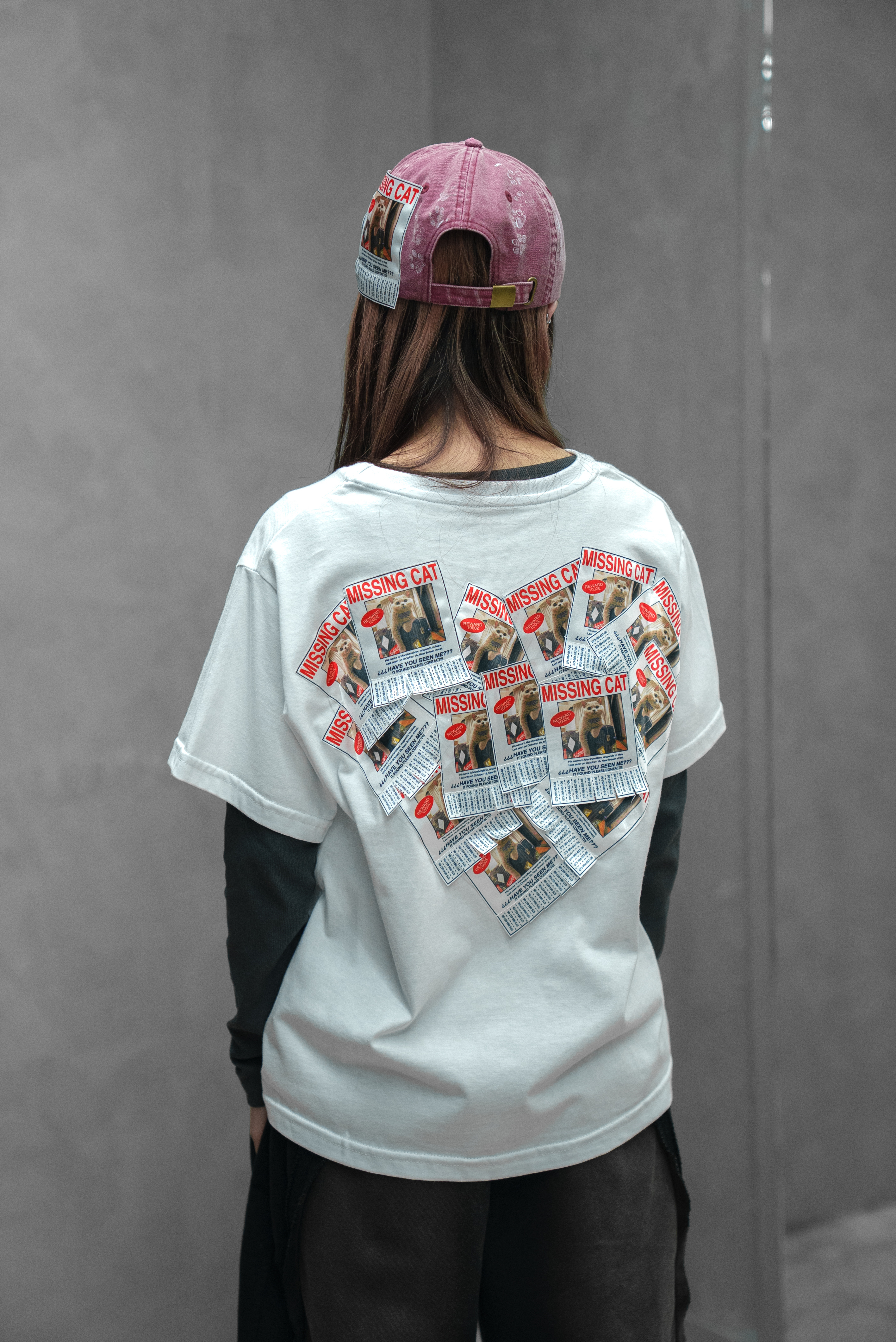 【Focus Store】現貨秒發 SSSTUFFF LED Missing Cat Tee "White" 白色 貓咪失蹤 短T