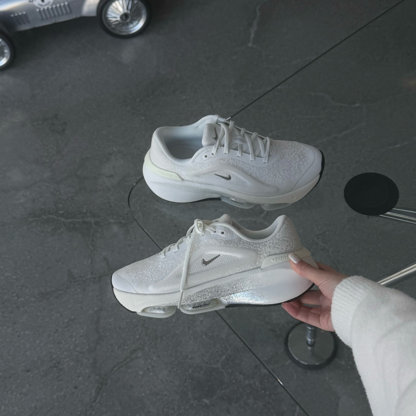 Nike Versair 國外限定 冰雪奇緣 雪花 微光 小銀勾 氣墊 復古 慢跑鞋 FQ7213-101