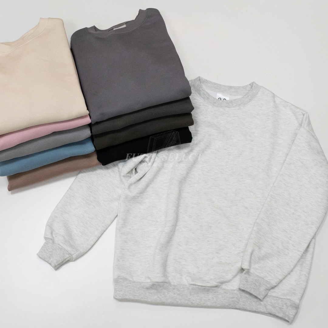 【逢甲 FUZZY】素面 刷毛 大學T 長T 舒服 好穿 衛衣 長袖 刷毛大學T