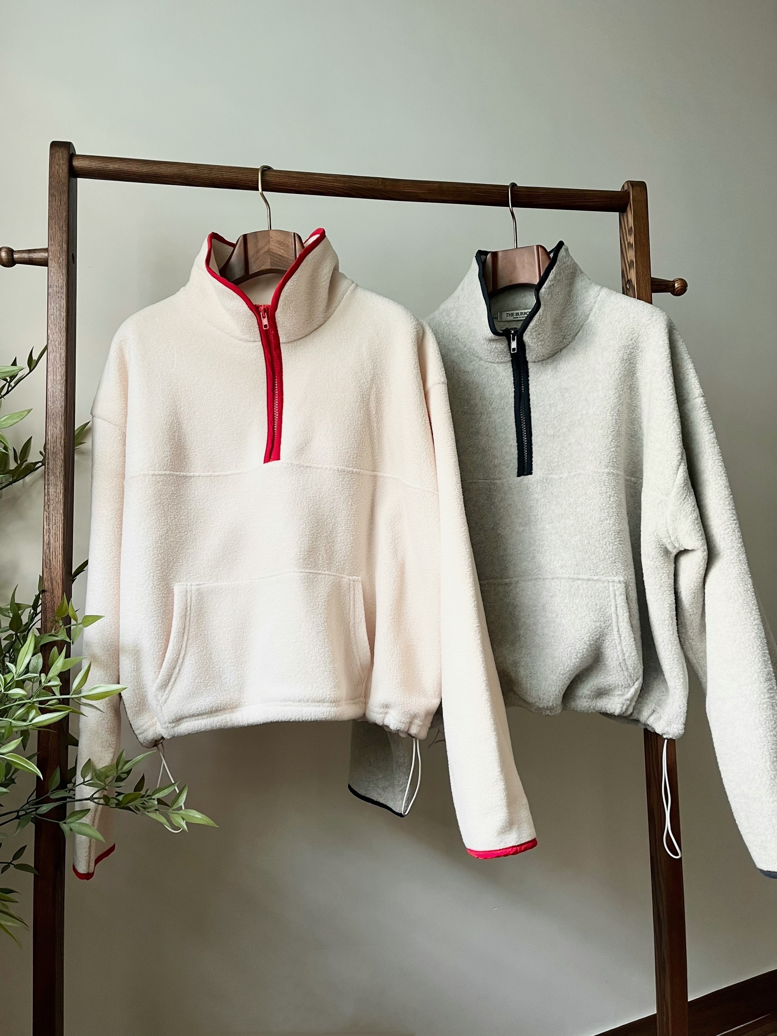 🌿Fleece撞色邊衛衣