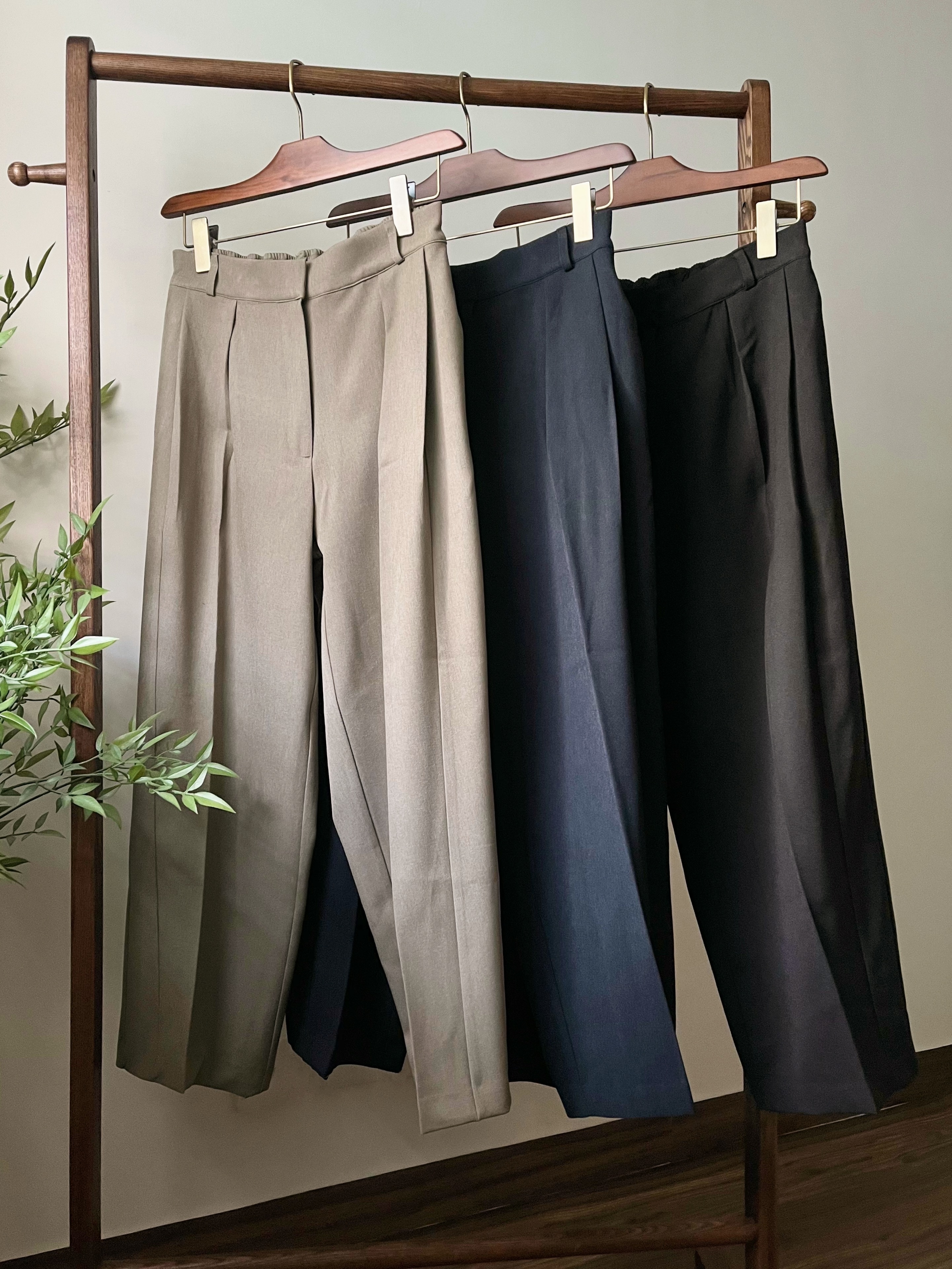 🌿立體質感 滑身西褲