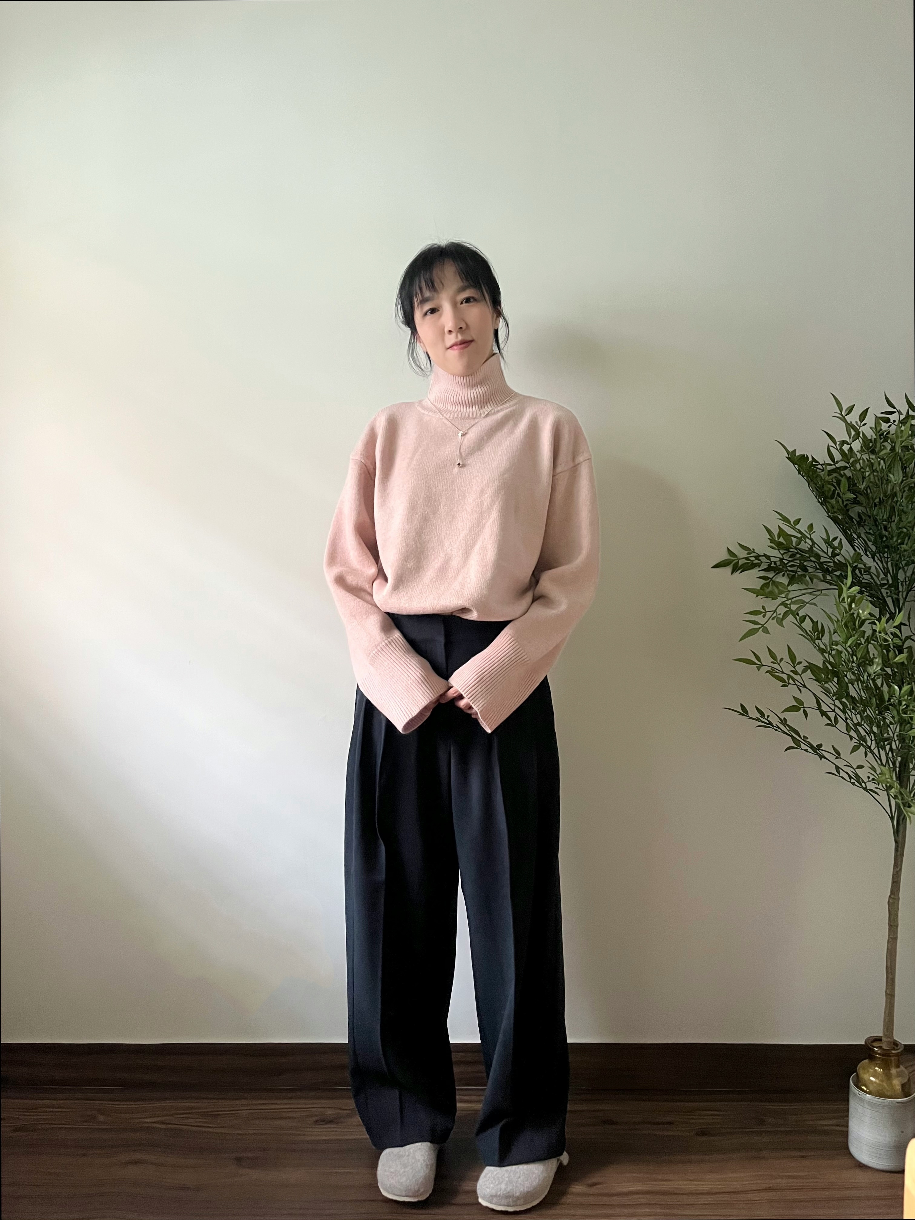 🌿立體質感 滑身西褲