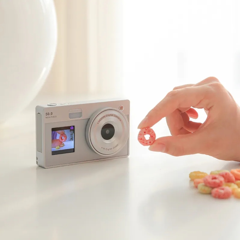 🇰🇷 LUODIN 雙螢幕CCD 數位相機 復古 糖果色系 輕巧 內建濾鏡 掛繩 / 預購