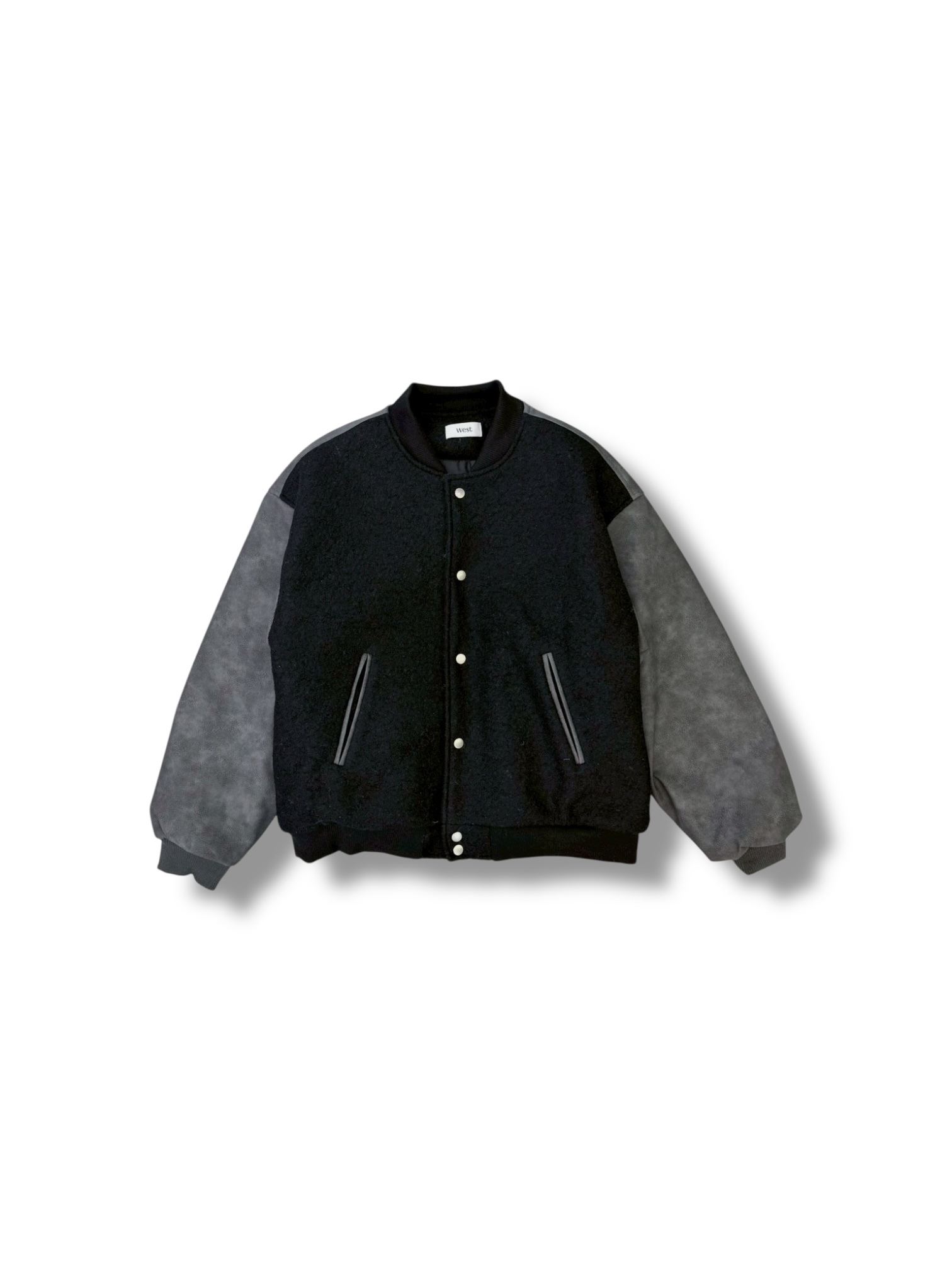 Symphony 棒球外套-羊毛絨