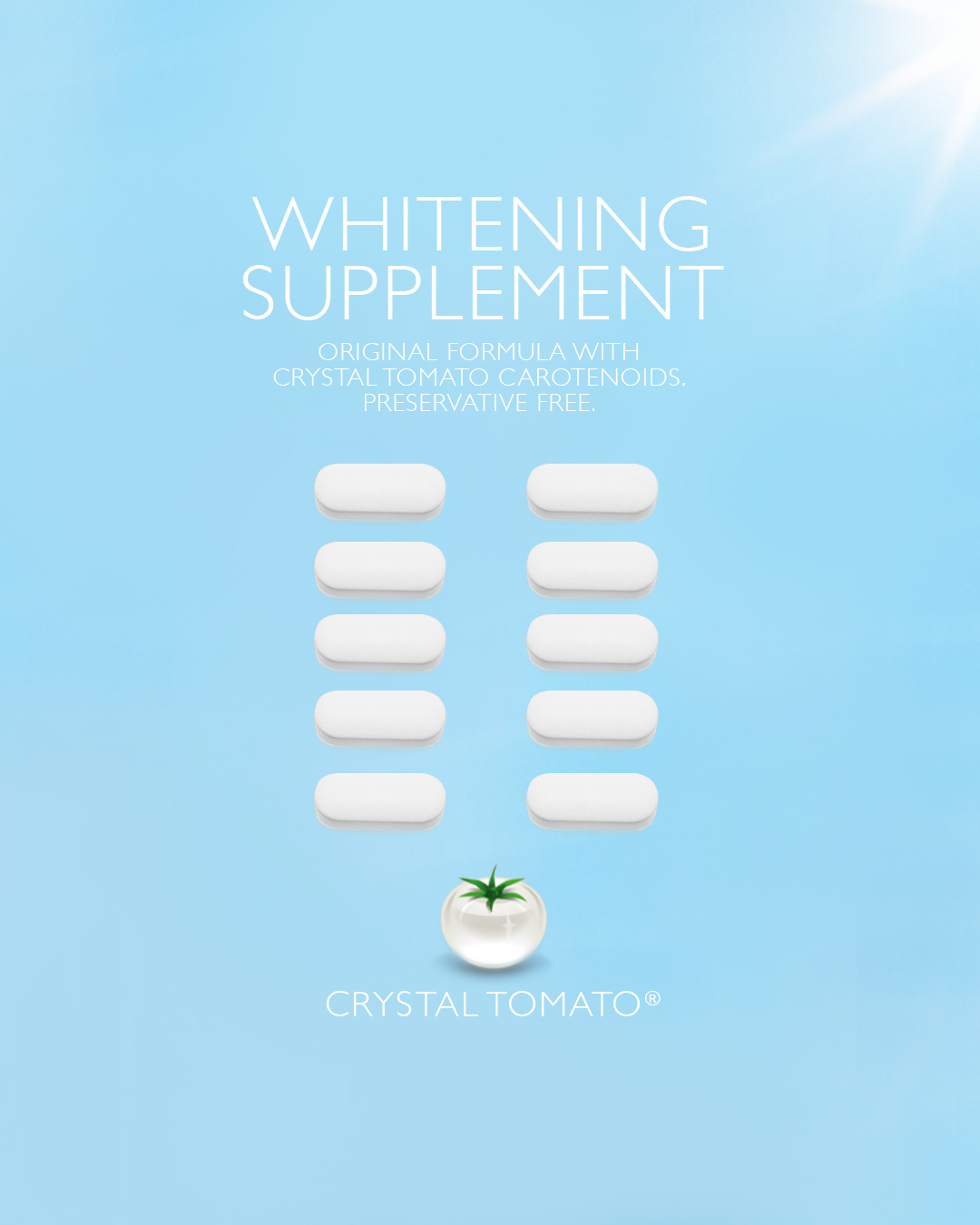 【２０２６新上市】CRYSTAL TOMATO新加坡水晶番茄３盒 贈 SKEYNDOR 全防護輕感防曬乳 SPF50+ 75ML ｜滑雪必備組