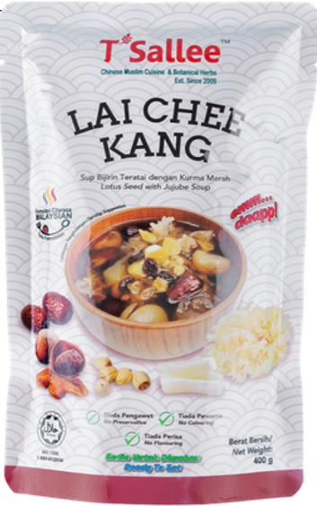 CA260107-Y67-紅棗蓮子羹Lai Chee Kang - Lotus Seed With Jujube 排毒養顔 (椰糖+低糖) 400G (EXP 2026)