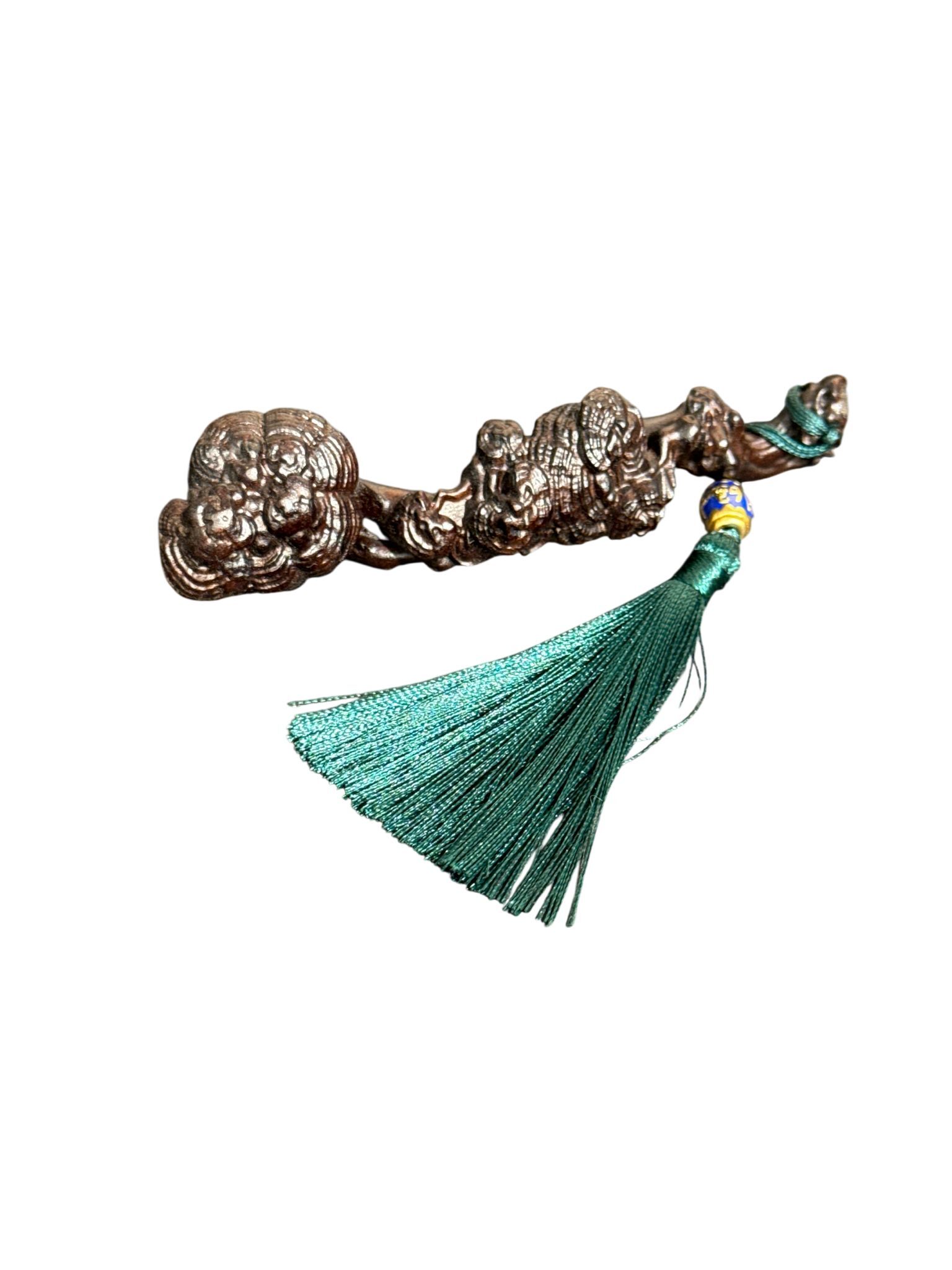 A37 廣東沉香 靈芝如意擺件 (經師傅開光)