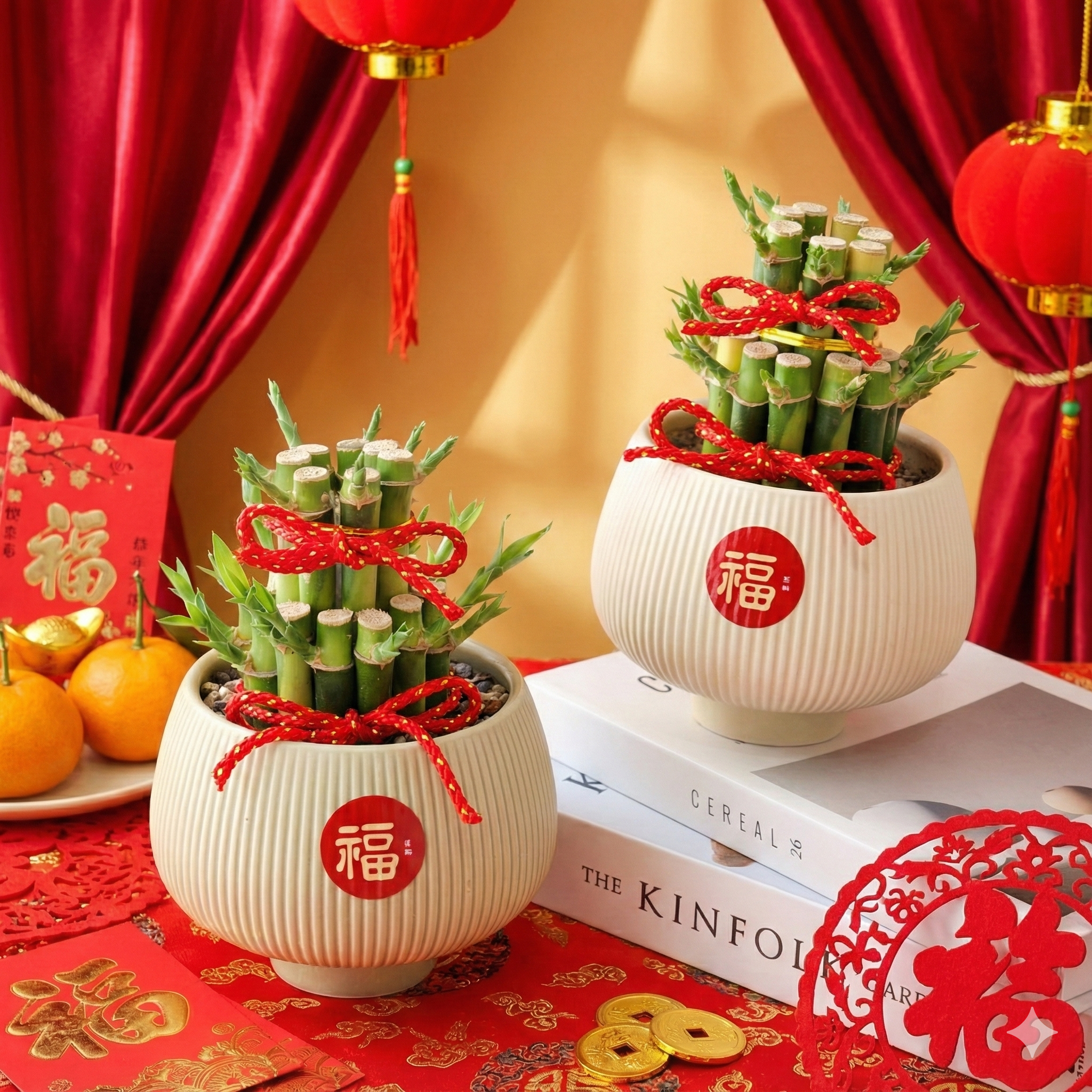 PD53｜開運竹盆栽｜新年賀禮/室內綠化