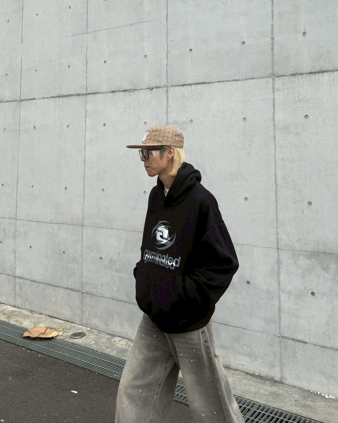 BOXY 圖騰 刷毛 連帽 長袖 帽T