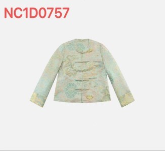 0109An40-春節靚衫-中式外套(淺綠色)（A40）