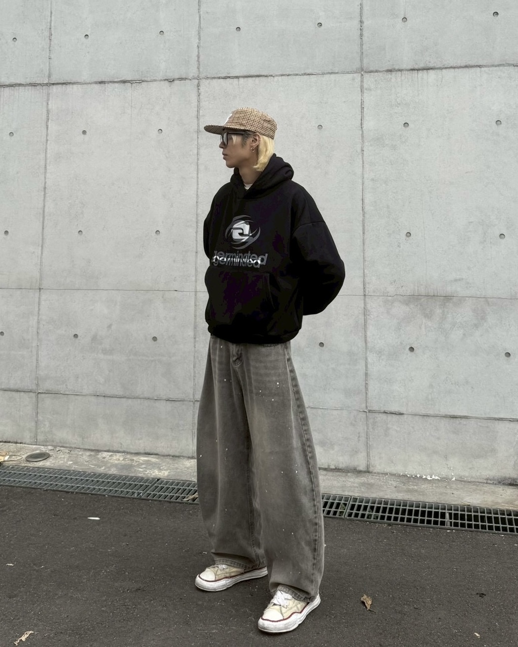 BOXY 圖騰 刷毛 連帽 長袖 帽T