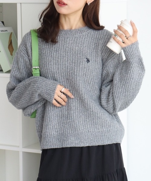 U.S. POLO ASSN. / Crew Neck Knit Sweater