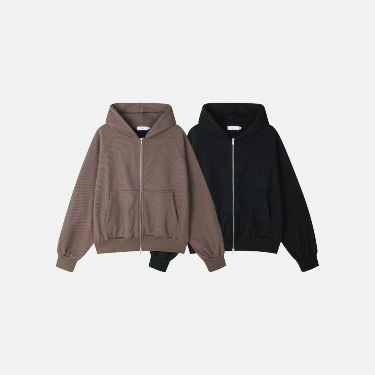 淨色連帽拉鍊外套 MENTO-022JK