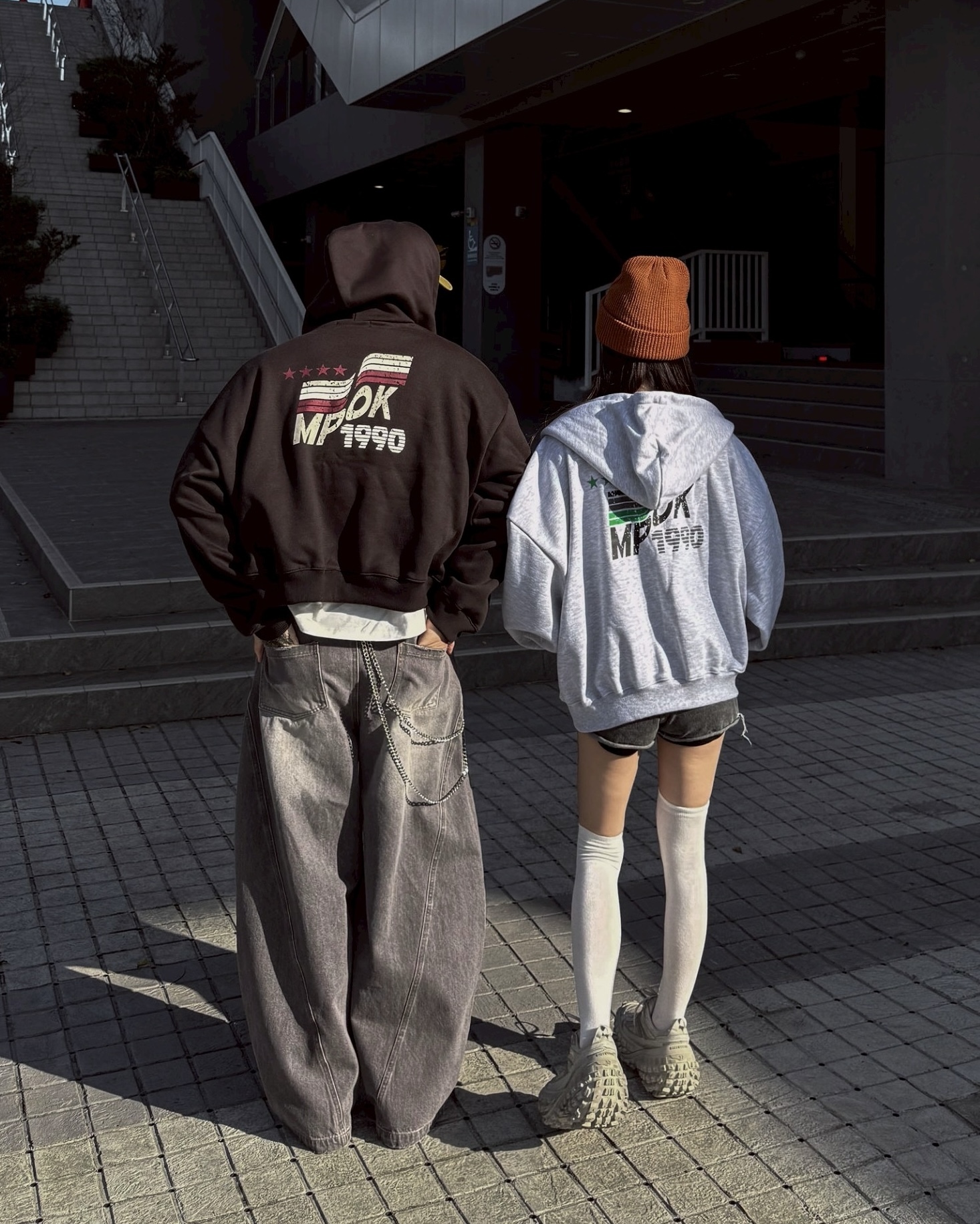 BOXY 街頭 MPOK 1990 刷毛 短寬 連帽 外套