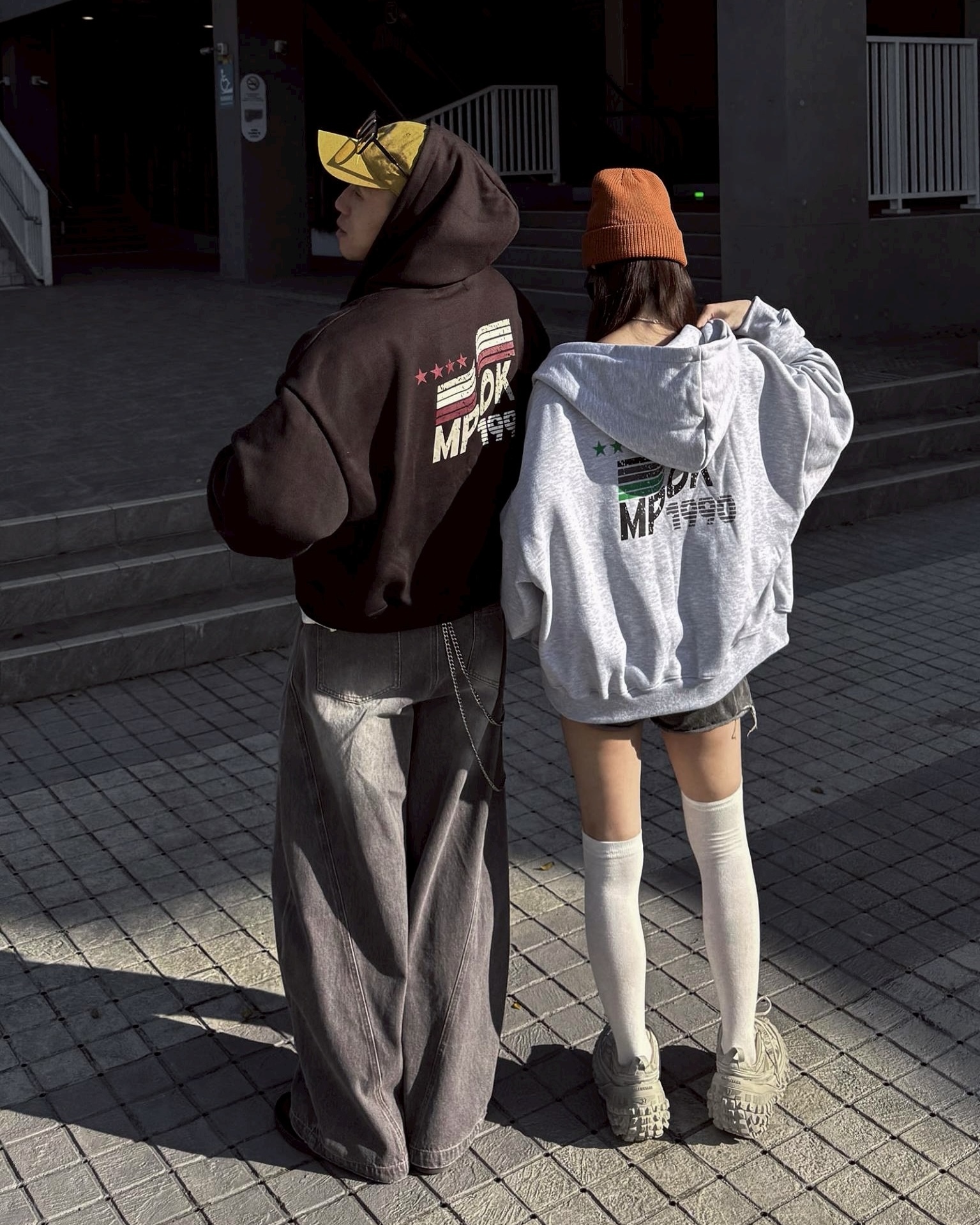 BOXY 街頭 MPOK 1990 刷毛 短寬 連帽 外套