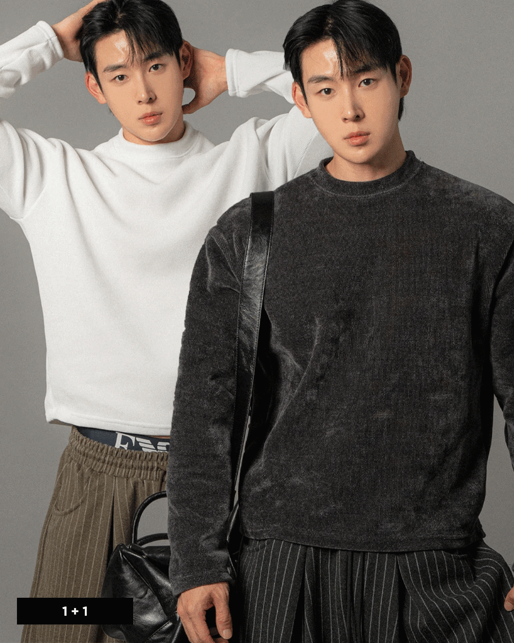 桃絨短款長袖T恤