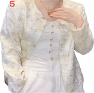 0109An62-春節靚衫-中式外套 (米白色)（A62）