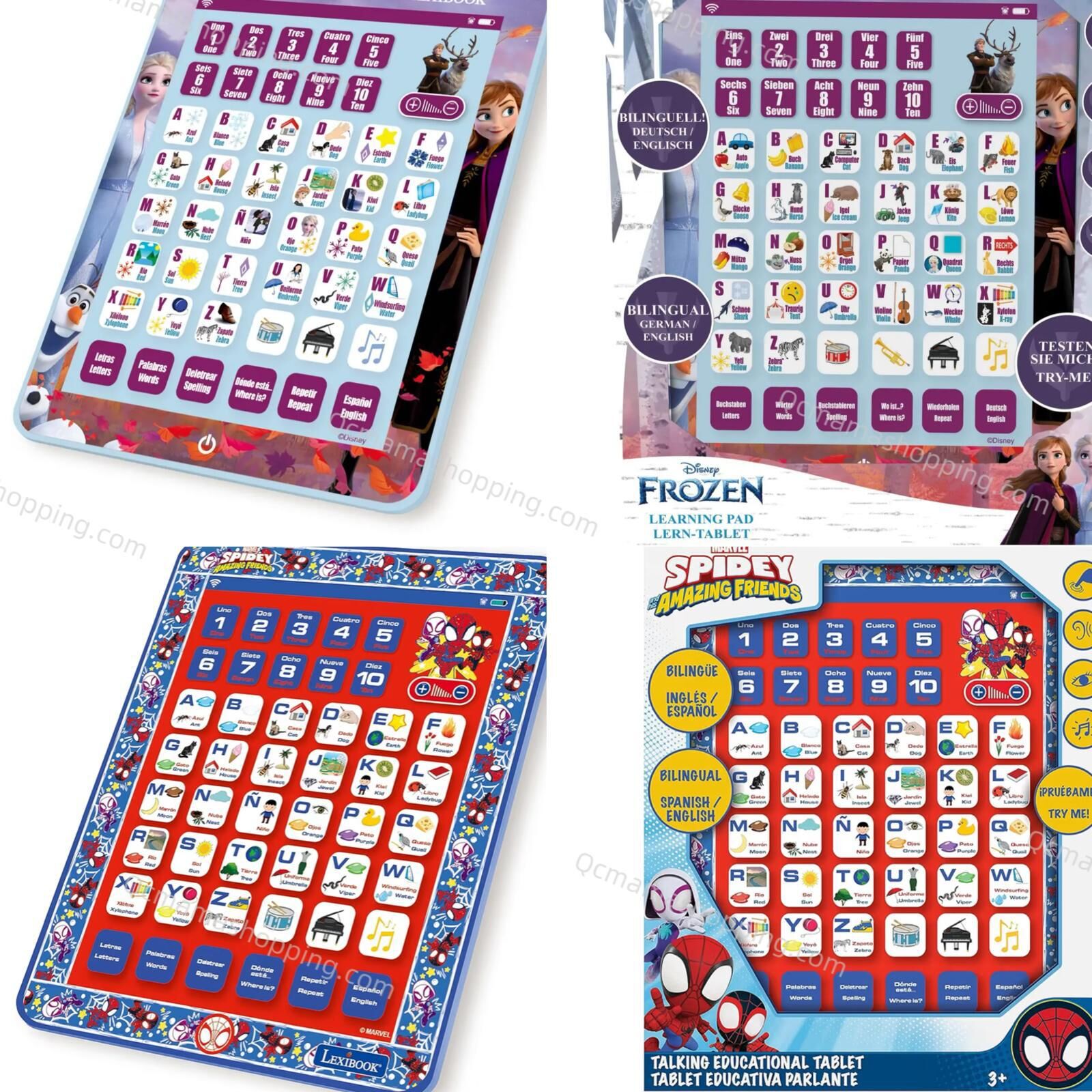 (現貨) 美國直送 Frozen Elsa & Anna/ Spiderman learning tablet 學習平板  (英文)