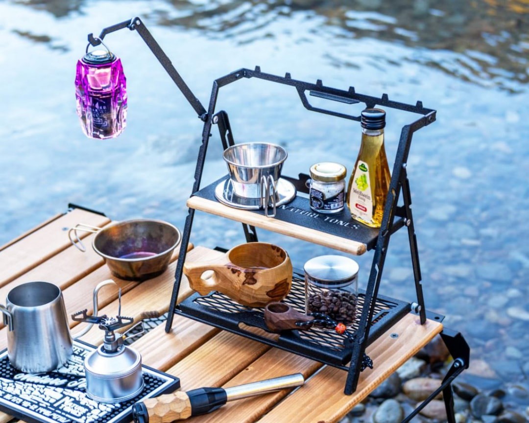 日本NATURE TONES THE QUATTUOR STAND咖啡層架/雙層架